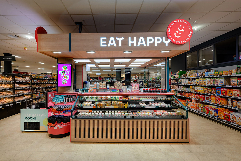 Eat Happy Display_1 Digital Signage Display im Einzelhandel